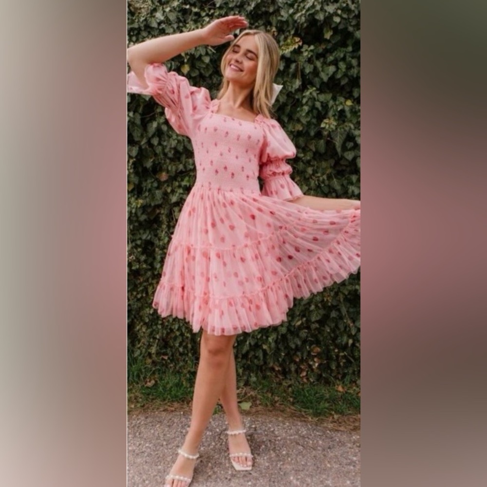 Ivy City Co Jess strawberry dress